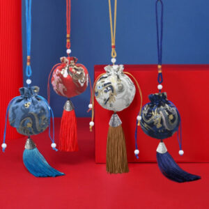 荷包香囊刺繡 漢服古風繡花掛件 手工刺繡香囊